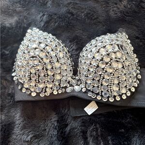 Bling crystal women’s bra